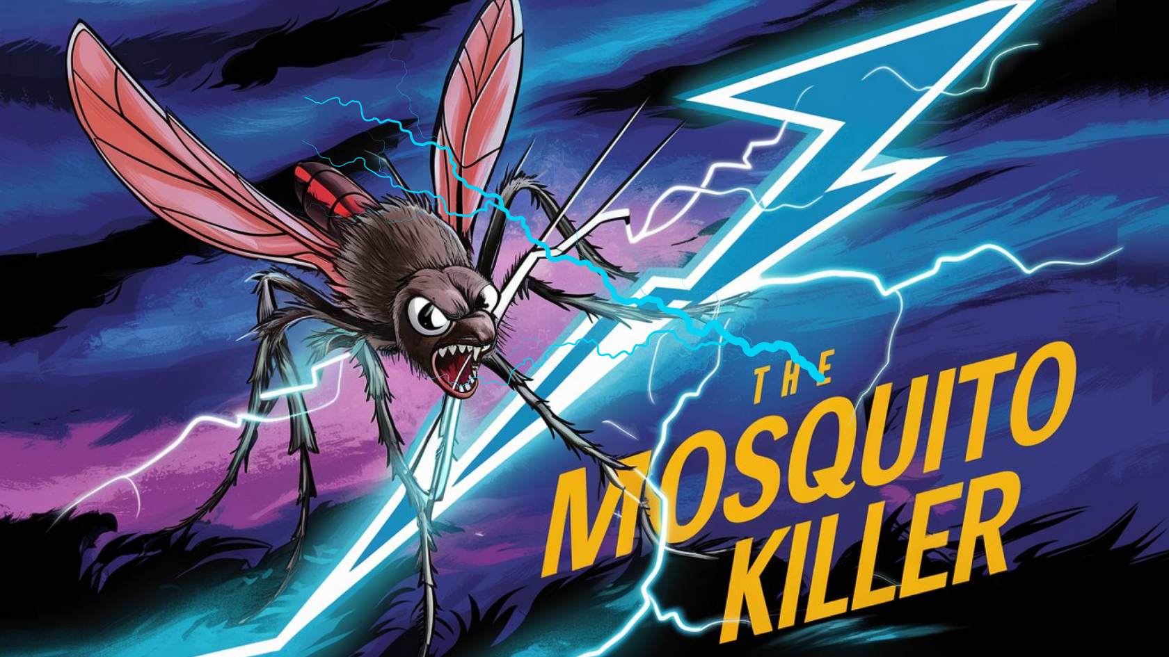 The Shocking Quest of the Black Knight: Battling Mosquitoes in a Daring Adventure